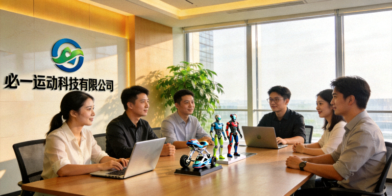必一运动科技有限公司团队在现代化办公室中协作工作的场景